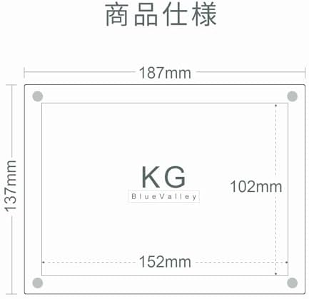 BlueValley アクリルフォトフレーム 写真立て 額縁 KG判/A6/ハガキサイズ対応 卓上・壁掛け兼用 縦横両用 両面透明 おしゃれ 写真フレーム ピクチャー・ポストカード・絵画・メニュー展示用 (収納サイズ:102x152mm)角丸 スタンド付き - 画像 (4)