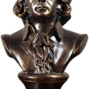 彫刻像 彫刻 Sculptures Statues Ornaments Figurine Collectible Figurines Figurine Animal Statue Ornaments Wolfgang Amadeus Mozart Bust Statue Resin Craftwork Office Hotel Living Room Decoration Classic