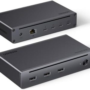 UGREEN Revodok Max 208 Thunderbolt 4ドッキングステーション 8-in-1 40Gbps 高速データ転送Thunderbolt 4ハブ 2画面拡張4K@60Hz 単一出力8K@30Hz 85W PD対応 イーサネット 3* USB A 3.2ポート搭載 MacBook Windows PCノートパソコンなどに適用