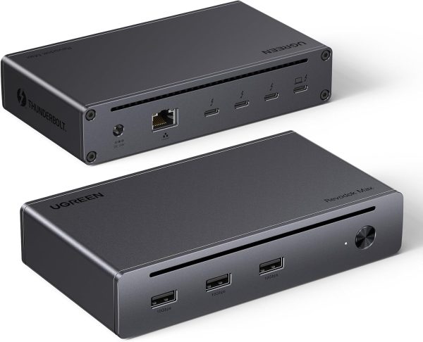 UGREEN Revodok Max 208 Thunderbolt 4ドッキングステーション 8-in-1 40Gbps 高速データ転送Thunderbolt 4ハブ 2画面拡張4K@60Hz 単一出力8K@30Hz 85W PD対応 イーサネット 3* USB A 3.2ポート搭載 MacBook Windows PCノートパソコンなどに適用 - 画像 (9)